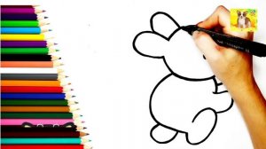 Как нарисовать ЗАЙЧИКА.Простые рисунки ЗАЙЧИК#милыерисунки#