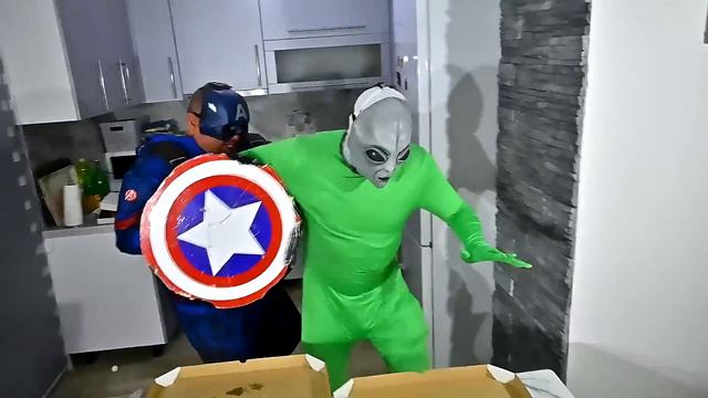 Superhero Pizza And Bad Guys Pizza