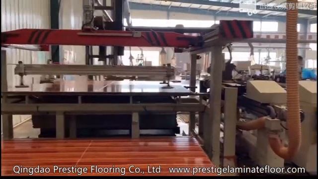Laminate floor production procedure. China laminate flooring manufacturer