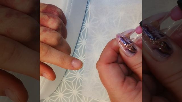 Наращивание ногтей форма квадрат полигелем на верхние формы. смотреть онлайн