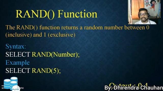 MySQL RAND() Method смотреть онлайн