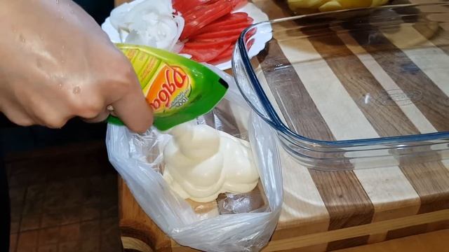 Блюдо в духовке, на скорую руку, Катошка по Французски, мясо с картошкой. смотреть онлайн