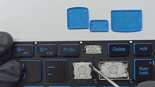 Lenovo Gaming BLUE LAPTOP KEYBOARD KEY REPAIR GUIDE L340 L340-15 L340-17 How To Install Fix Keys DI
