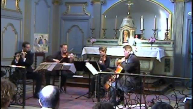 MOZART - part I - Quatuor D dur Kv 285a - Boris KAPFER, Original Grenser's Flûte 8 keys смотреть онлайн