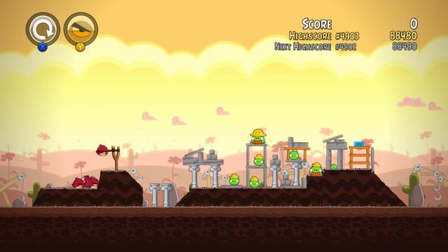 Angry Birds Trilogy-Classic | 3 Stars on 10-2 | Microsoft Xbox 360 смотреть онлайн