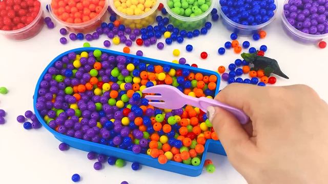 Satisfying Video l How to make Pineapple Bathtubs into Mixing Beads Cutting ASMR   By ODD