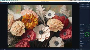 ADOBE FIREFLY and TOPAZ STUDIO 2 (Floral Painterly Image)