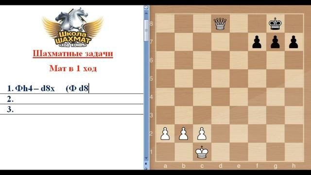 Шахматы онлайн обучение.Шахматы для начинающих с 0 до 4 го разряда. Урок №2. Запись ходов.