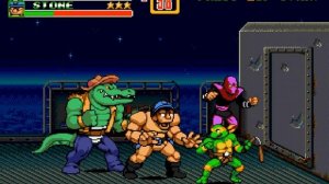 TMNT Shredder's Re-Revenge (Genesis) All Bosses (No Damage)