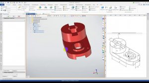 Деталь 2 без эскизов в T-FLEX CAD. Примитивы.