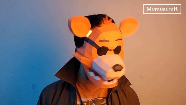 How to make a Foxy Mask using Paper - DIY FNAF Mask смотреть онлайн