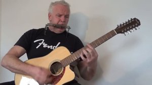 Rudy Lumbago on a Fender 12 string CD-140SCE-12 WA Nat unplugged, I called my Baby Blues