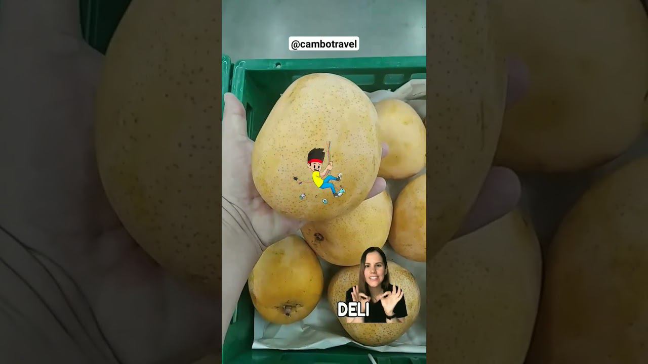 Необычный сорт манго #Камбоджа #фрукты #манго