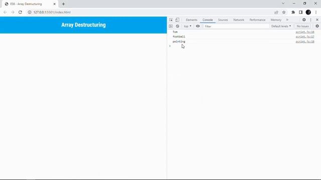 5. Array Destructuring and Spread Operator  - In Tamil
