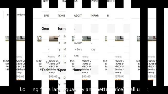 M386B4G70DM0-CMA Samsung 32GB DDR3 Registered ECC PC3-14900 1866Mhz 4Rx4 Memory смотреть онлайн