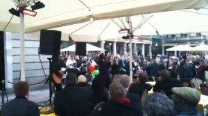 Levi Roots singing in Covent Garden