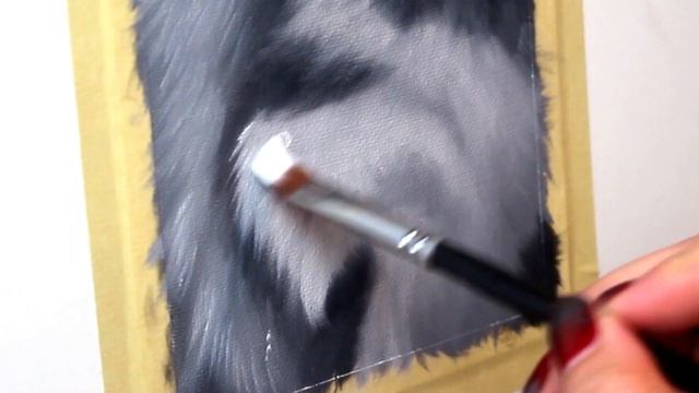 How to Paint: HUSKY FUR - Realistic Black and White Dog Fur Tutorial смотреть онлайн