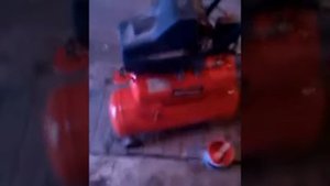 покраска компрессора для гаража и самодельный пескоструй