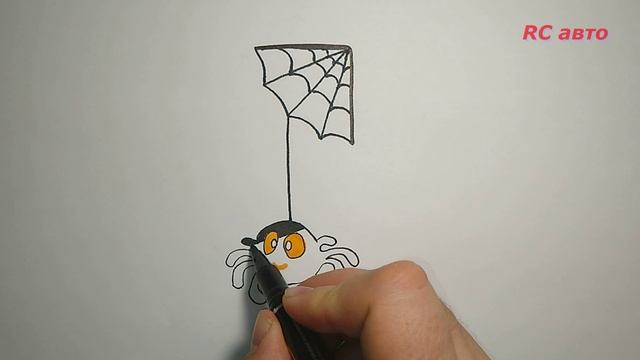 Как нарисовать паука/how to draw а Spider