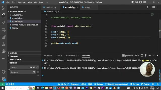 how to use modules in python