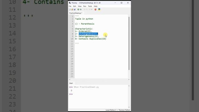 #51 - Tuple Datatype in python [Part-1] | Python Tutorial | Praveen Kumar