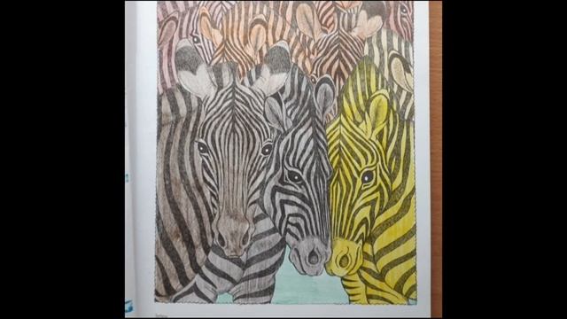 Законченная Раскраска Антистресс "Удивительный мир животных" смотреть онлайн