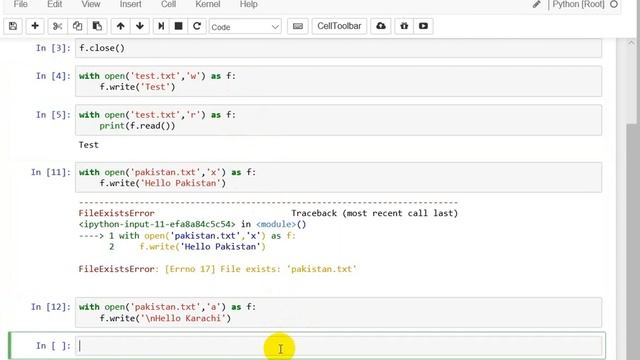 File modes in Python