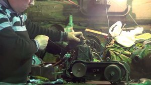запуск двигателя скутера SUZUKI ROSSIGNOL (RAN) ОТДЕЛЬНО ОТ СКУТЕРА