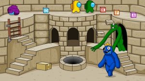 어몽어스 VS Rainbow Friends 28화 AMONG US ANIMATION 28