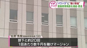 パワハラに賭け麻雀　胆振教育局の佐野秀樹局長を更迭　北海道