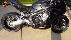 Honda cbr650f Two Brothers tarmac exhaust
