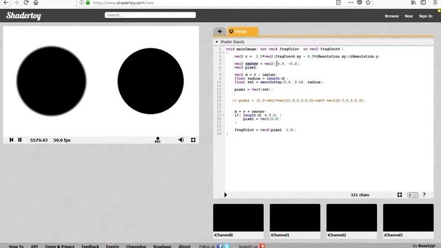 GLSL урок№ 6.1  FUNCTIONS: SMOOTHSTEP