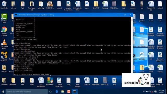 Mysql database creation and drop| How to create table in mysql| Mysql Real Time Experience|Mysql db