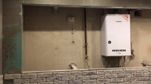 ВАРИАНТ, Как спрятать  газовый котел NAVIEN Ace, Красиво и практично прячем газовый котел