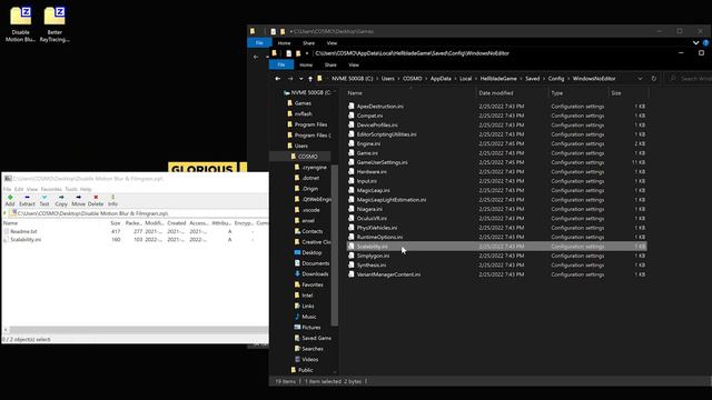 Hellblade Senuas Sacrifice: Disable ONLY Motion Blur with a config tweak