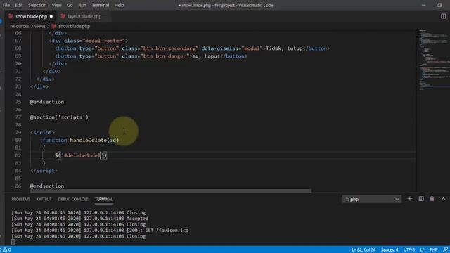 Hapus Data dengan Konfirmasi pada Laravel смотреть онлайн