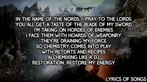Dan Bull - Skyrim Epic Rap (Lyrics)