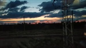 Прибытие на ст. Лихая из окна поезда №36 Санкт-Петербург - Адлер