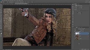 Smart Way to Quickly Make COMIC BOOK DRAWINGS From Your Photos! Photoshop Tutorial