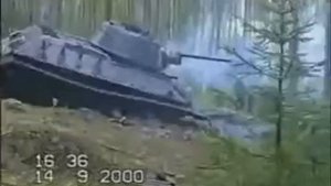 Танк был поднят из болота!