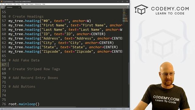 Build a CRM Tool With Treeview And Database - Python Tkinter GUI Tutorial #172 смотреть онлайн