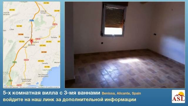 5-х комнатная вилла в продаже с 3-мя ваннами в Benissa, Alicante