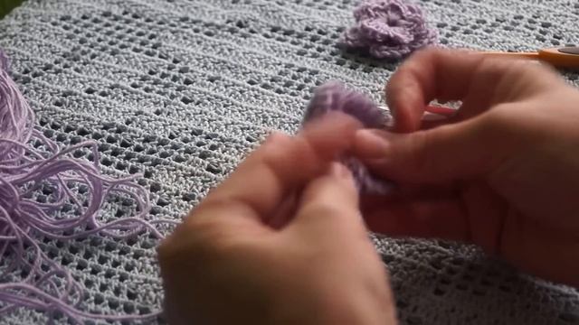 Вязаное украшение для шапок,шляпок,панамок и других вязаных вещей .Knitted Decoration For Hats. #45