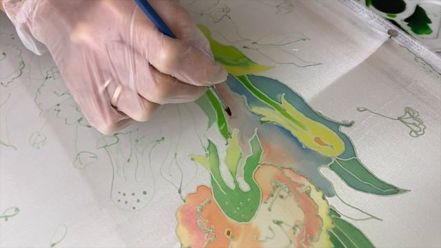 #мкбатик по росписи ткани в технике #батик смотреть онлайн