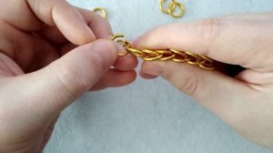 Кольчужный браслет своими руками. Полуперсидское плетение. Быстрый способ выполнять это плетение.