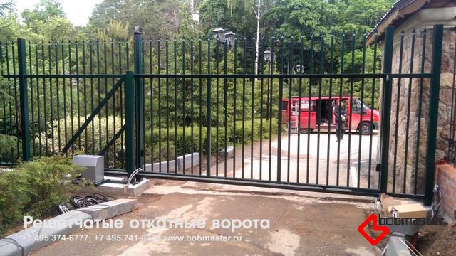 Решетчатые откатные ворота