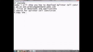 How to download Splinter Cell Conviction for Free.wmv