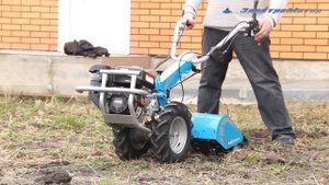 Мотоблок Bertolini BT 403 запуск и работа