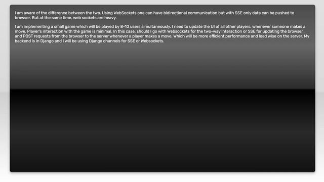 Websockets VS Server Sent Events(SSE) based on performance смотреть онлайн