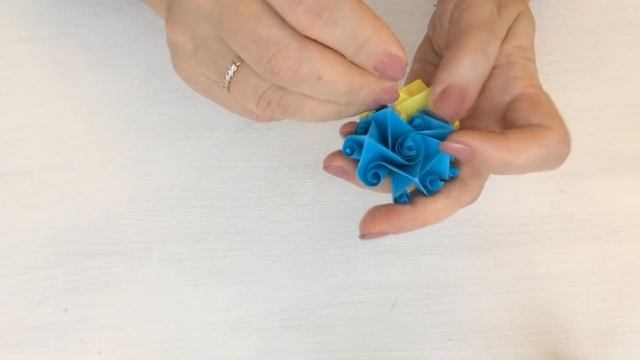 Кусудама шарик из бумаги, объемный квиллинг, оригами. смотреть онлайн